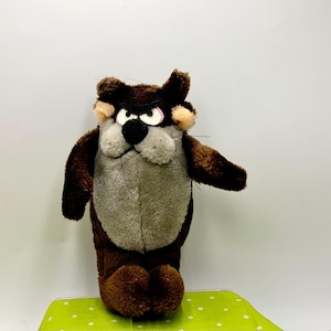 Tasmanian Devil Plush- Fun Farm Tasmanian Devil- 1970s Looney Toon Plush- Vintage Cartoon Characters- Looney Toons- Taz