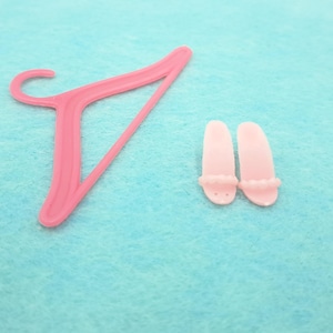 Pink Open Toe Barbie Shoes- Pink Barbie Heels- 1960s Barbie Clone Shoes- Pink Pumps For Barbie- Vintage Barbie Accessories