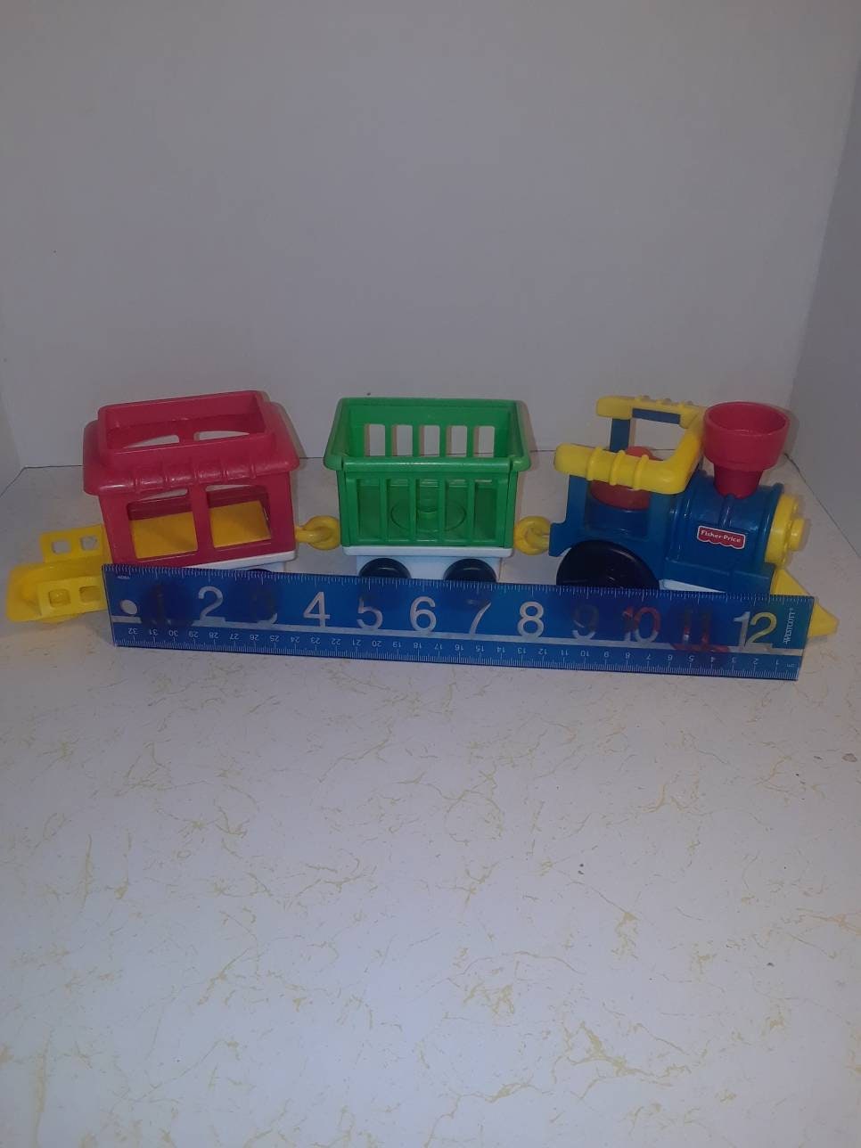 fisher price train with blocks