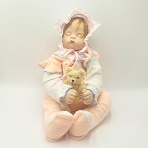 Sugar Britches Doll- Porcelain Sugar Britches Doll- Artist Made Dolls- Sleeping Baby Doll