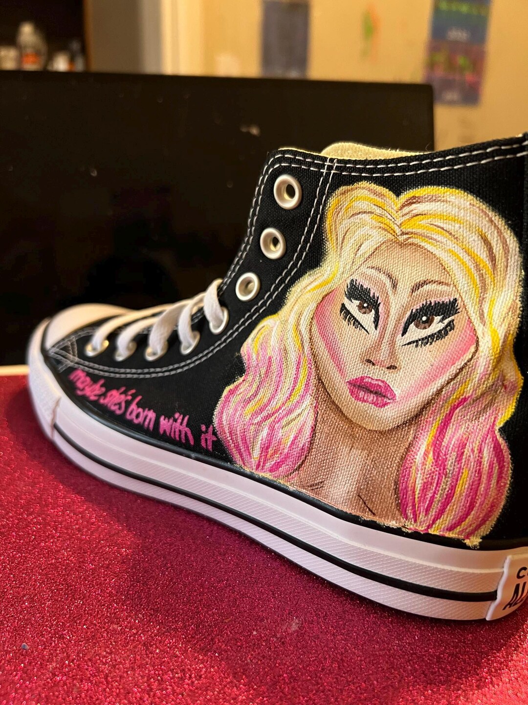 Women Sizes Custom Painted Converse in Any Art Style or Character - Etsy
