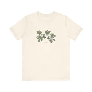 Christian Botanical T Shirt Ficus Carica | Fig Leaf Scripture Tee Song of Solomon 2:13 | Vintage Natural History Faith Gift image 2