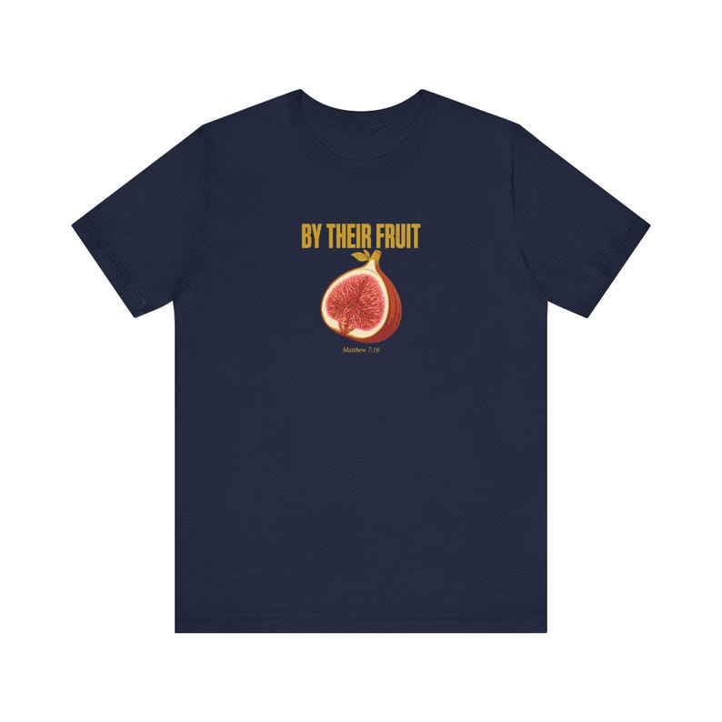 By Their Fruit Shirt Matthew 7:16 | Christian Streetwear Tee | Bold Scripture Shirt for Men | Faith Statement Religious Gift Bild 4