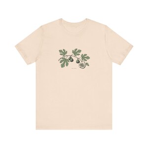 Christian Botanical T Shirt Ficus Carica | Fig Leaf Scripture Tee Song of Solomon 2:13 | Vintage Natural History Faith Gift image 3