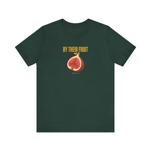 By Their Fruit Shirt Matthew 7:16 | Christian Streetwear Tee | Bold Scripture Shirt for Men | Faith Statement Religious Gift Bild 2