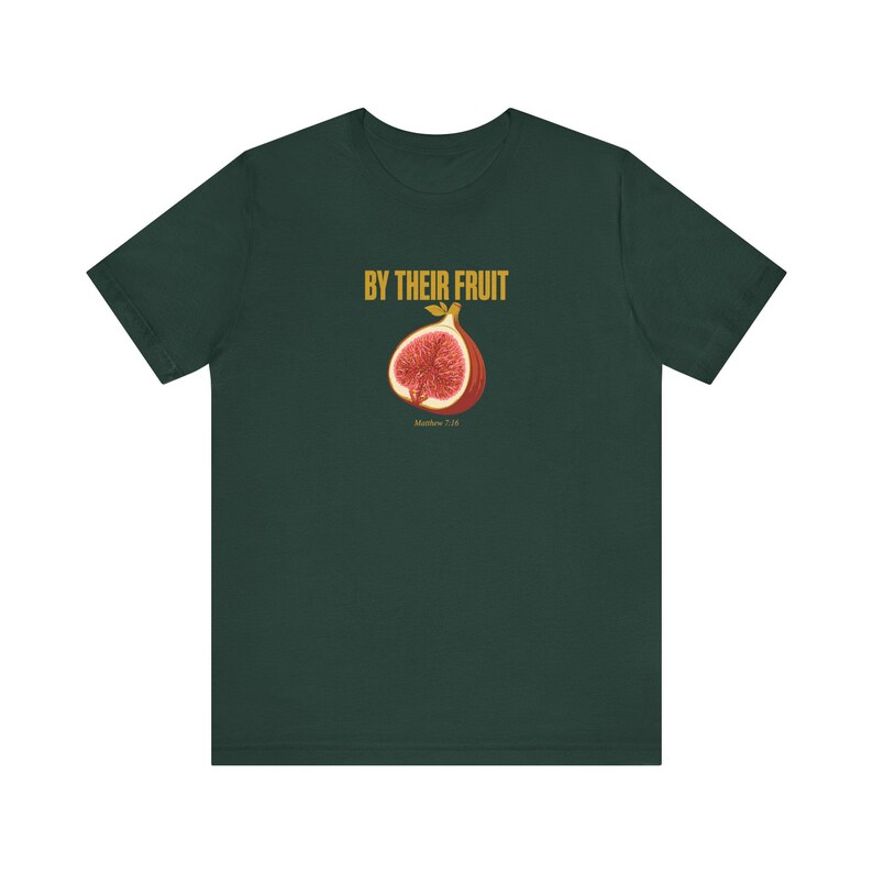 By Their Fruit Shirt Matthew 7:16 | Christian Streetwear Tee | Bold Scripture Shirt for Men | Faith Statement Religious Gift Bild 2