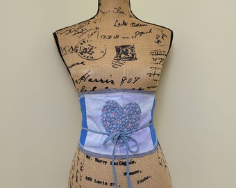 Cinturón Obi de retazos: Cinturón/Diadema envolvente estilo corsé hecho a mano