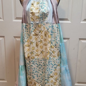 Handmade Quilt Dress, Patchwork Bohemian Hippie Dress image 4