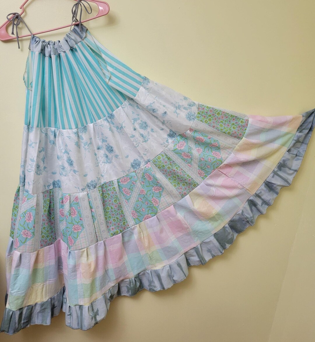 Boho Patchwork Print Maxi Sundress