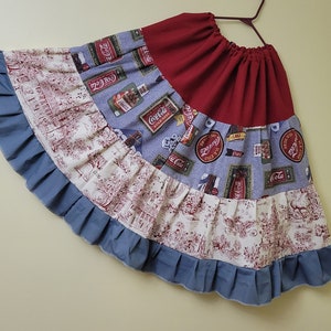 Bohemian Plus Size Renaissance Maxi Skirt,, Maximalist Boho Patchwork Hippie Peasant Skirt
