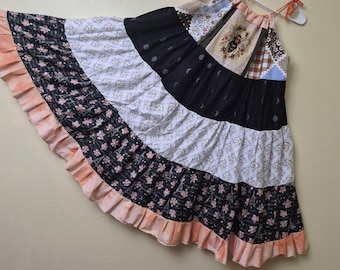 Vestido bohemio de verano, vestido bohemio largo de playa, prenda hippie de verano, talla grande/talla única