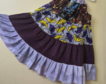 Boho Sundress, Bohemian Maxi Beach Dress, Hippie Summer Wearable Art, Plus size/Free Size