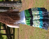 Gypsy Belly Dance Skirt, Ethnic Tribal Hippie Skirt, Bohemian Patchwork Festival Skirt, Handmade Eco Clothing, Plus Size Boho Maxi Skirt