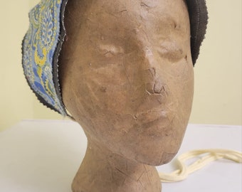 Cinturón Obi de patchwork hecho a mano: Cinturón envolvente tipo corsé reversible, diadema