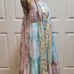 Handmade Quilt Dress, Patchwork Bohemian Hippie Dress image 3
