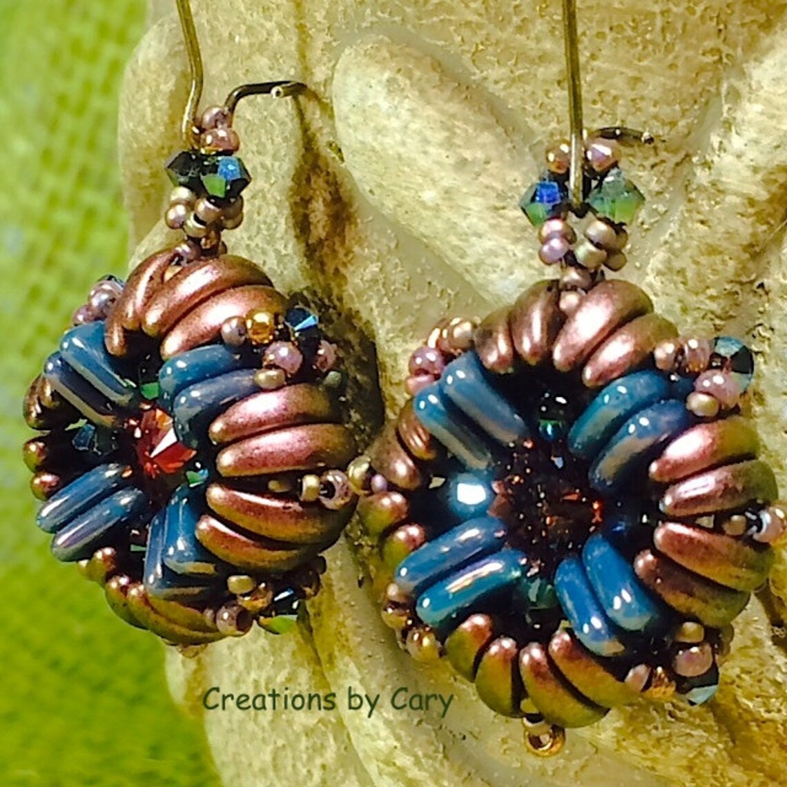 PDF Only. Supernova Reversible Earring Tutorial W/ C.g. Line Etsy