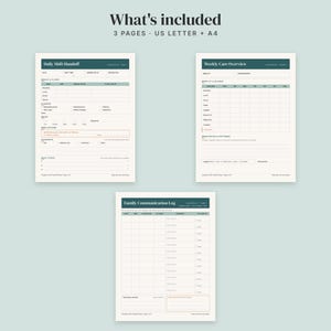 Caregiver Handoff Sheet Printable, Caregiver Shift Notes, Daily Care ...