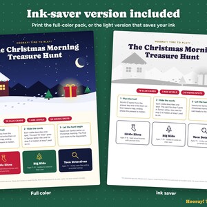 Personalized Christmas Treasure Hunt with Phone Hunt, QR Code Scavenger Hunt, Custom Names, Santa Letter, Kids Clues, Instant Download imagen 9