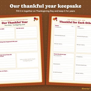 Thankful Tree Thanksgiving Countdown, Personalized Gratitude Cards for Kids, Printable Thankful Leaves, Family November Tradition Activity image 6