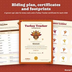 Thanksgiving Scavenger Hunt for Kids with Phone Hunt, QR Code Turkey Hunt, Personalized Riddle Clues, Printable Game, Instant Download image 6