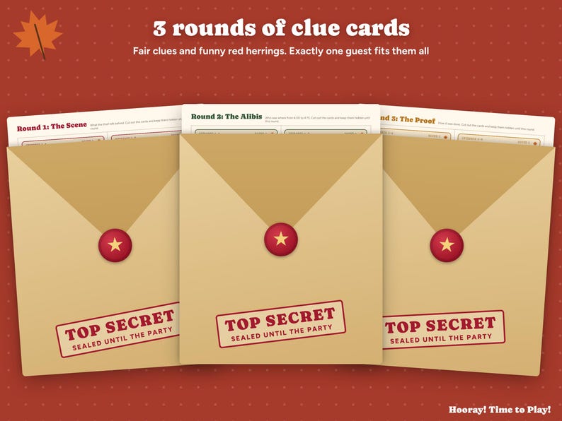 Thanksgiving Mystery Party Game, Family Whodunit for Kids and Adults, Murder Mystery Alternative, Personalized Invitations, 4-10 Players imagen 5
