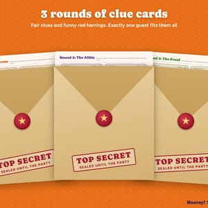 Halloween Mystery Party Game with Phone Party, Kids Whodunit Printable, Family Mystery Game, Personalized Invitations, 4-10 Players image 6