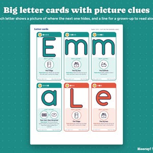 Name Hunt for Toddlers, Personalized Find My Name Letter Game, Preschool Name Activity, Name Tracing, Kids Treasure Hunt, Instant Download image 3