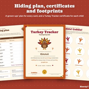 Thanksgiving Scavenger Hunt for Kids, Personalized Turkey Hunt, Runaway Turkey Riddle Clues, Printable Thanksgiving Game, Instant Download 画像 5