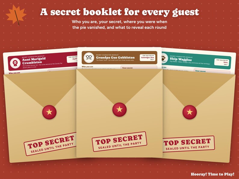 Thanksgiving Mystery Party Game, Family Whodunit for Kids and Adults, Murder Mystery Alternative, Personalized Invitations, 4-10 Players imagen 3