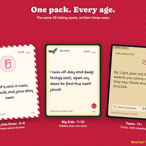 Personalized Christmas Treasure Hunt with Phone Hunt, QR Code Scavenger Hunt, Custom Names, Santa Letter, Kids Clues, Instant Download imagen 4