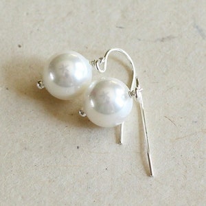pearl earrings (large) / sterling silver or gold filled