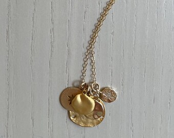 gold charm pendant