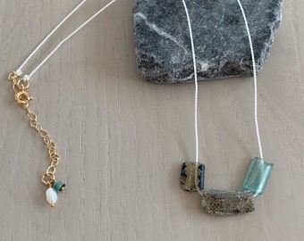 roman glass cord necklace
