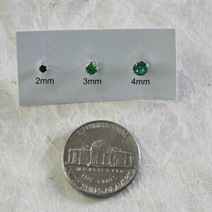3mm cubic zirconia stud earrings image 9
