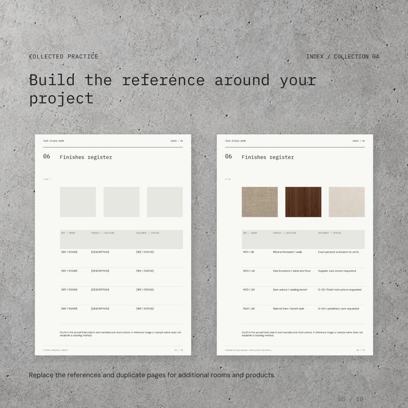 Interior Design Client Handover and Care Guide | Canva and Indesign ...