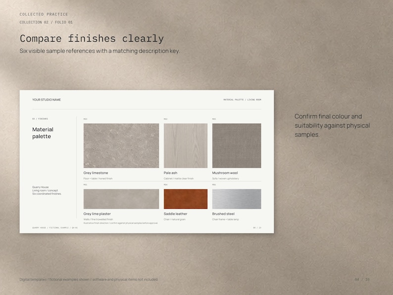 Interior Design Presentation Template, Canva and Indesign | Collection ...