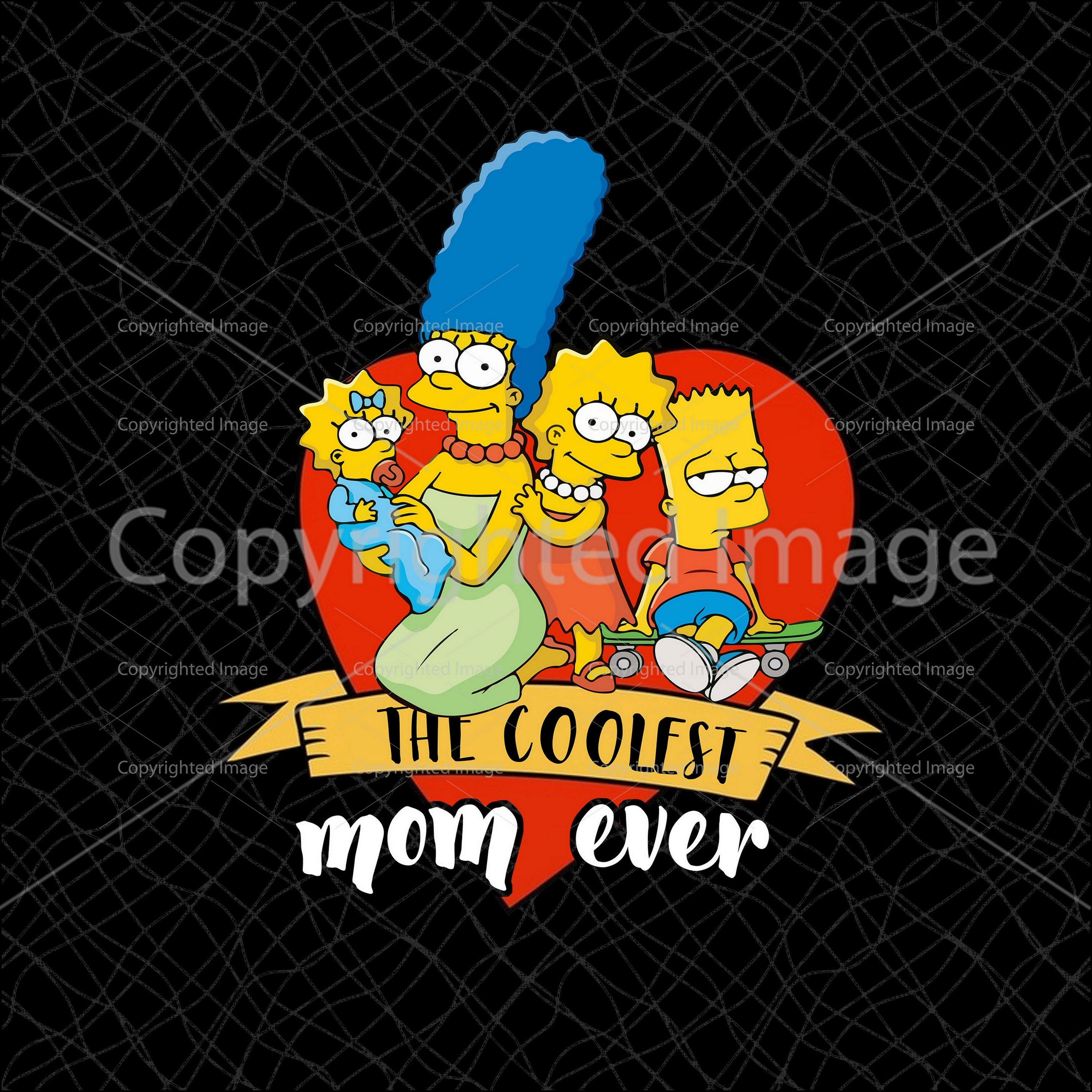 The Coolest Mom Ever Bart Simpson Png, the Simpson Png, Bart Tattoo ...