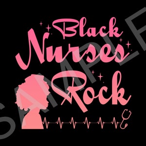 Black Nurses Rock T-Shirt Afro Rose Heartbeat Rn Nursing Black Nurses Rock T-Shirt Afro Rose Heartbeat Rn Nursing