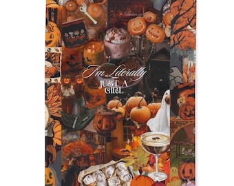 Spooky Just a Girl Arctic Fleece Blanket
