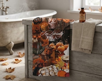 Spooky Just a Girl Mink-Cotton Towel