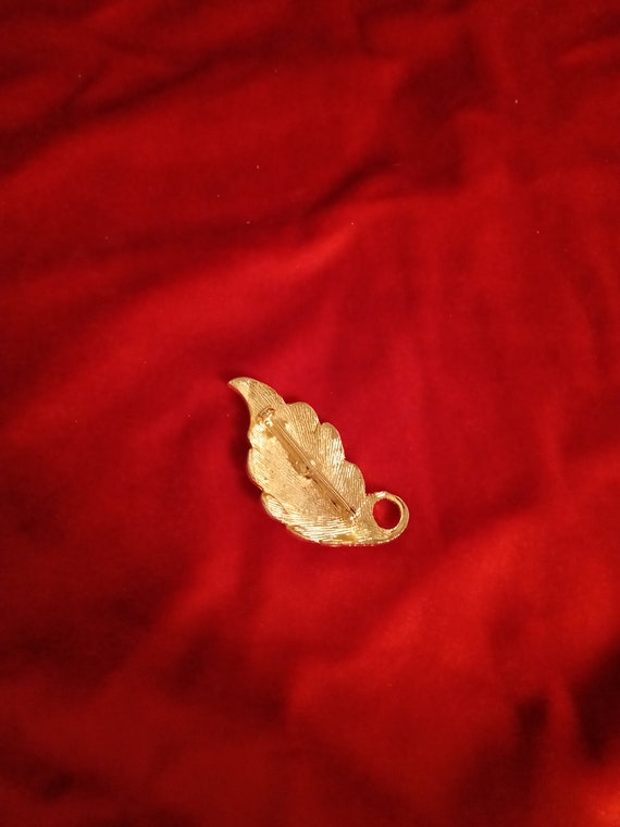 Vintage Goldplated Leaf Pin--C - image 2