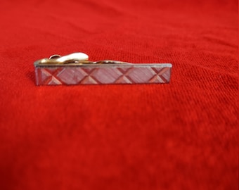 Brushed Gold X Design Tie Bar--M