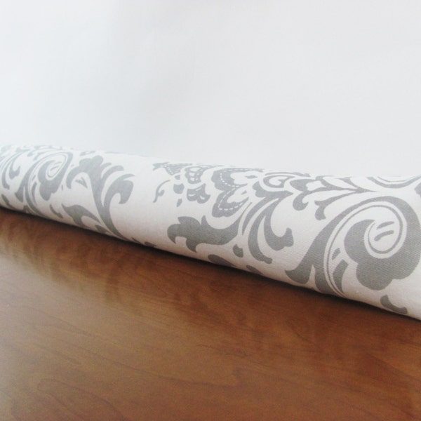 Door Stopper Gray .Grey Damask  Door Snake. GrayDraft Stopper. Grey Door Snake .Gray Window Snake