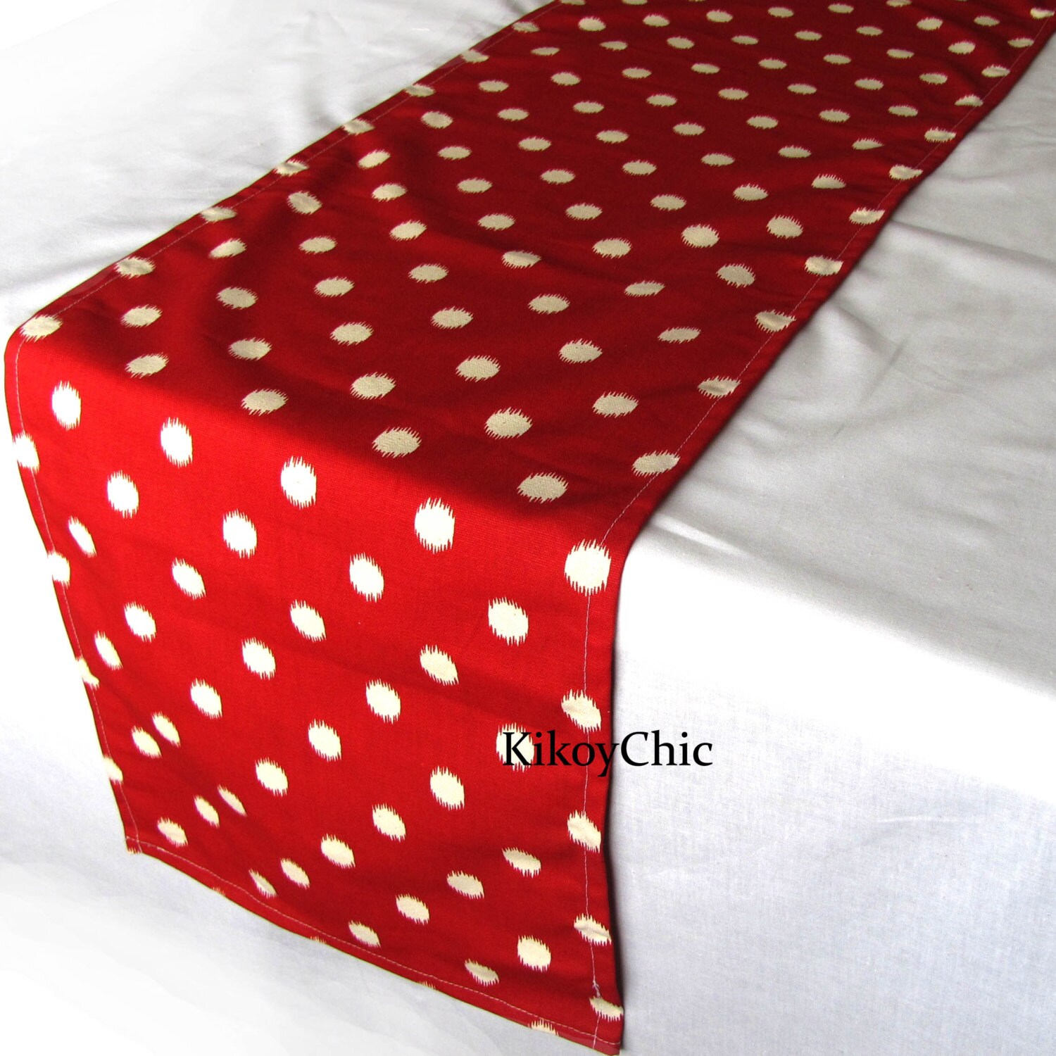 Red Table RunnerRed Wedding Table Runner. Red and White Ikat Etsy
