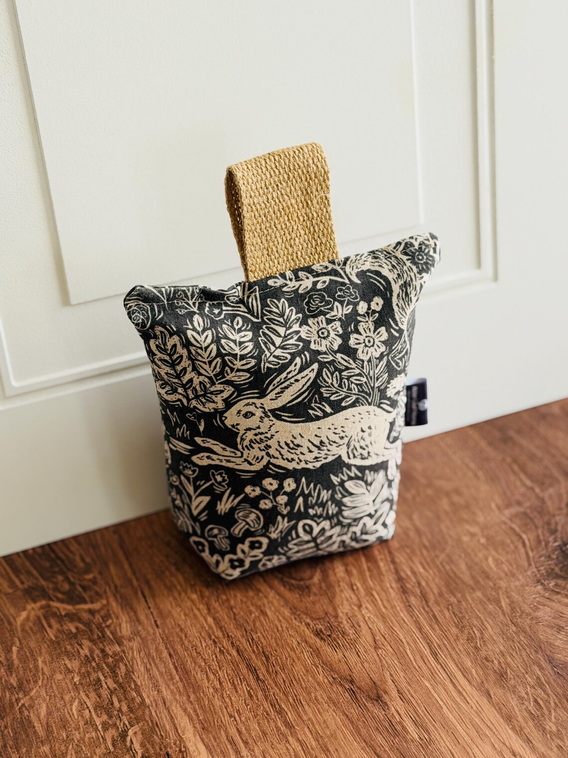 Wildwood Rabbit Door Stop | Farmhouse Fabric Doorstop | Cottagecore ...