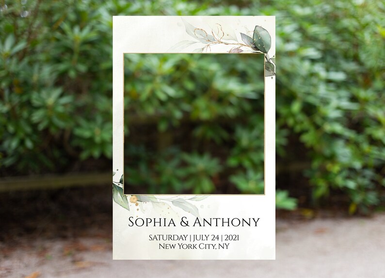 Photo Booth Frame Template, Customizable Party Photo Booth Frame ...