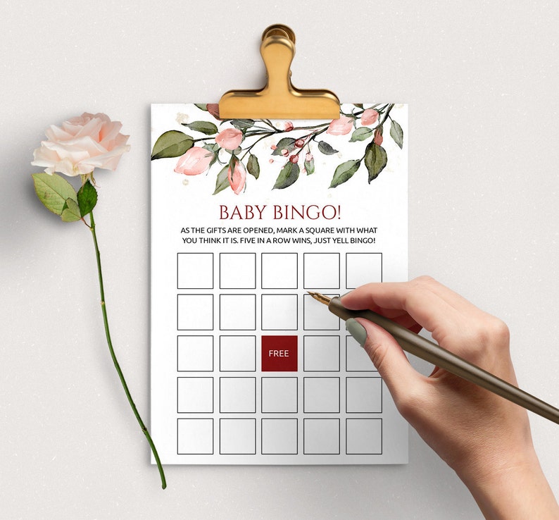 12 Baby Shower Games, Flower Baby Shower Games, Baby Shower Games