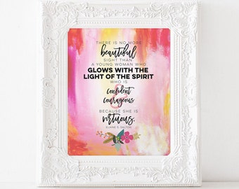 Deep Beauty Elaine Dalton Quote - Inspirational Printable 8x10 Poster