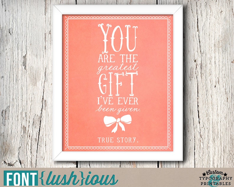 The Greatest Gift - DIY Printable Adoption Nursery Art - Etsy