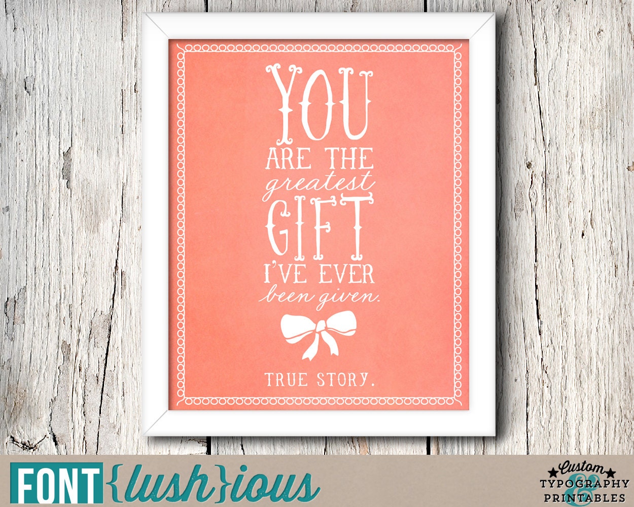 The Greatest Gift - DIY Printable Adoption Nursery Art - Etsy